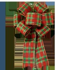 7 Loop Plaid Bow - View 1