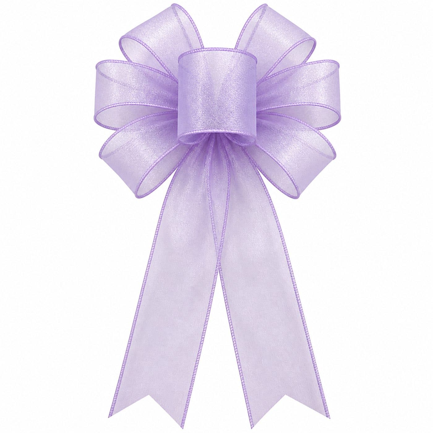 Lavender Sheer Bow - View 1