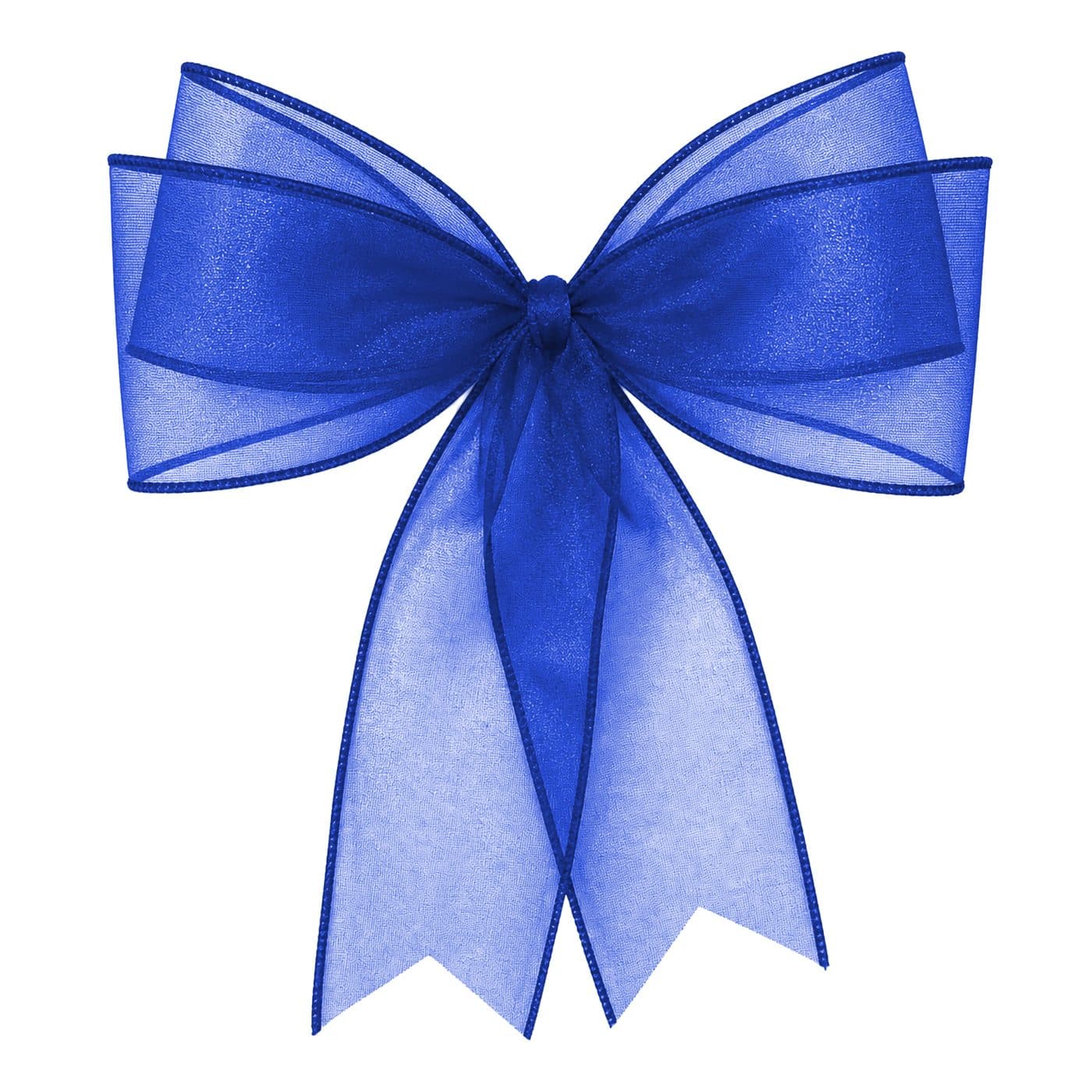 4 Loop Blue Sheer Bow