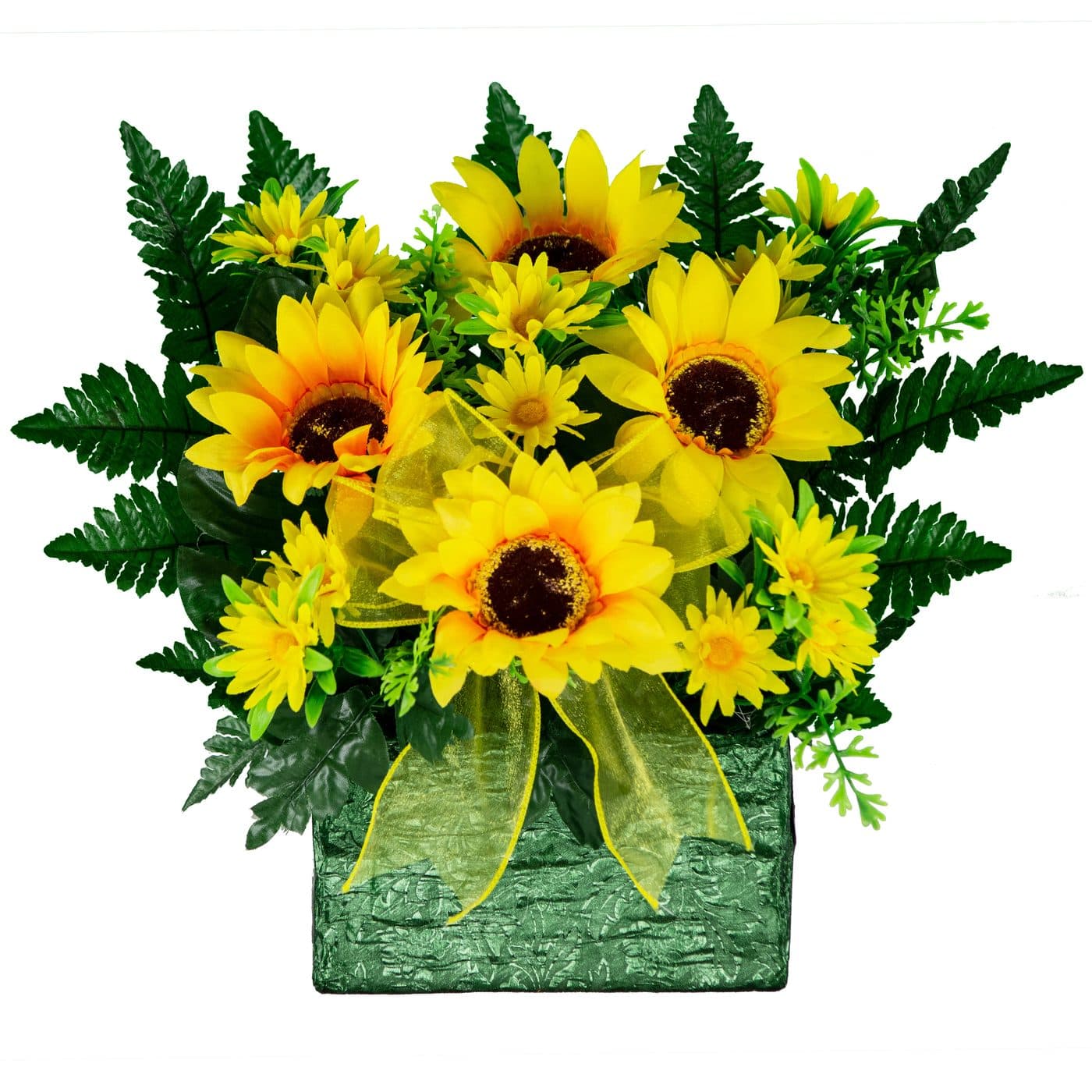 Sunflowers and Yellow Bow - View 1