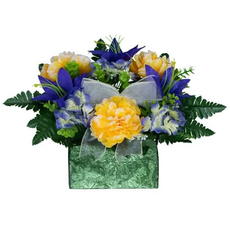 Yellow Peony and Purple Lily - View 1