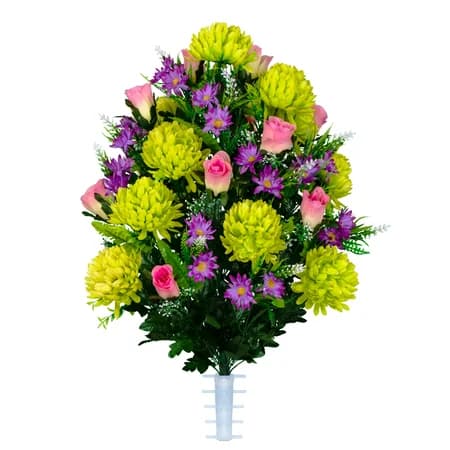 Lime Mum and Pink Rose