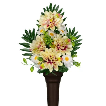 Cream Dahlias White Daisies