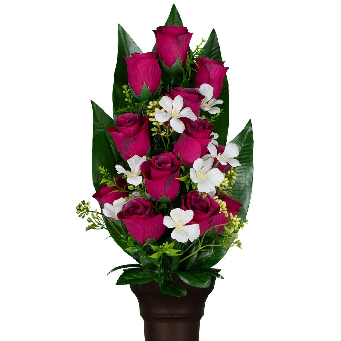 Fuchsia Roses with Jasmine - View 1