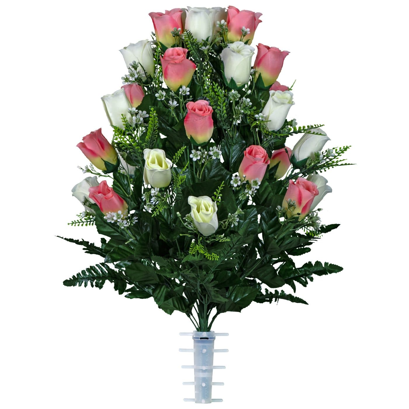 Pink and Cream Roses - View 1
