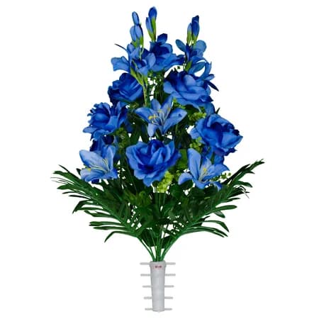 Blue Gladiolus Rose and Lily - View 1