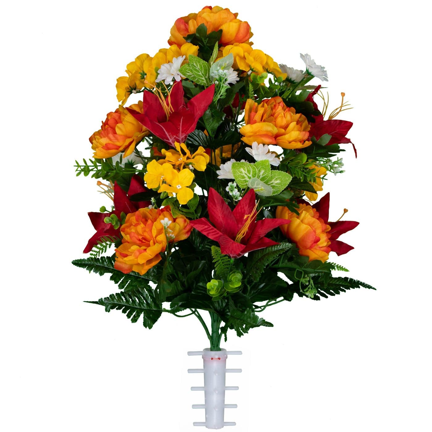 Red Lily and Sunrise Peony