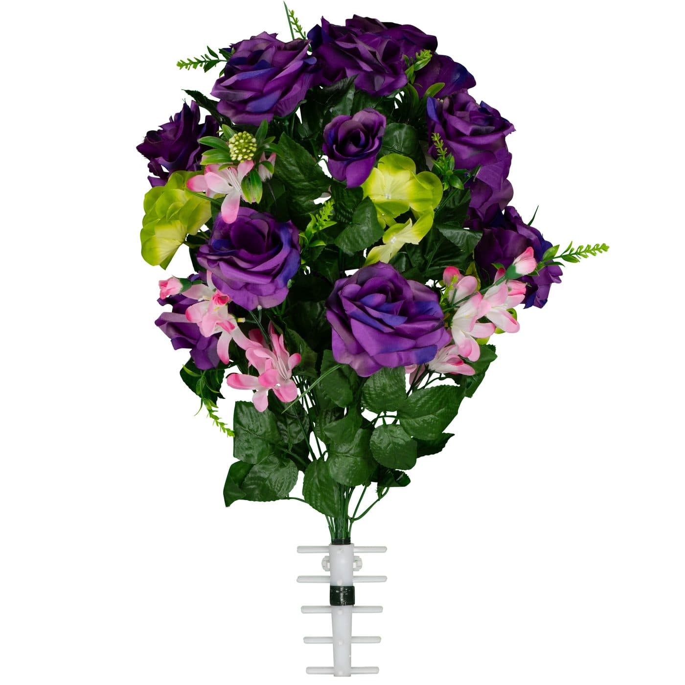 Purple Roses with Pink Accents