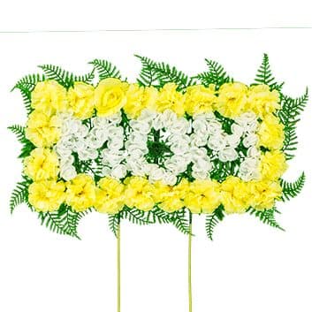 Yellow Mom Memorial Sign