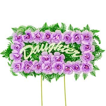 Purple Daughter Memorial Sign - View 1