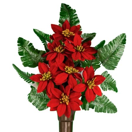 Red Poinsettias - View 1