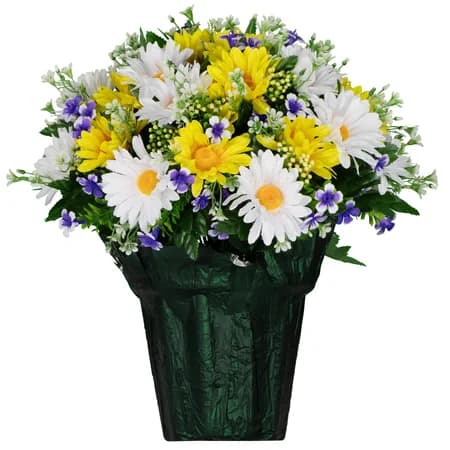 White and Yellow Daisies