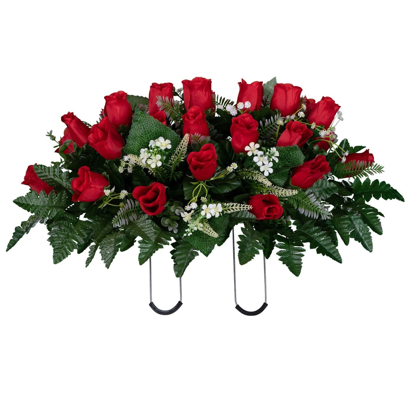 Red Rose Bud in Georgia Grey granite