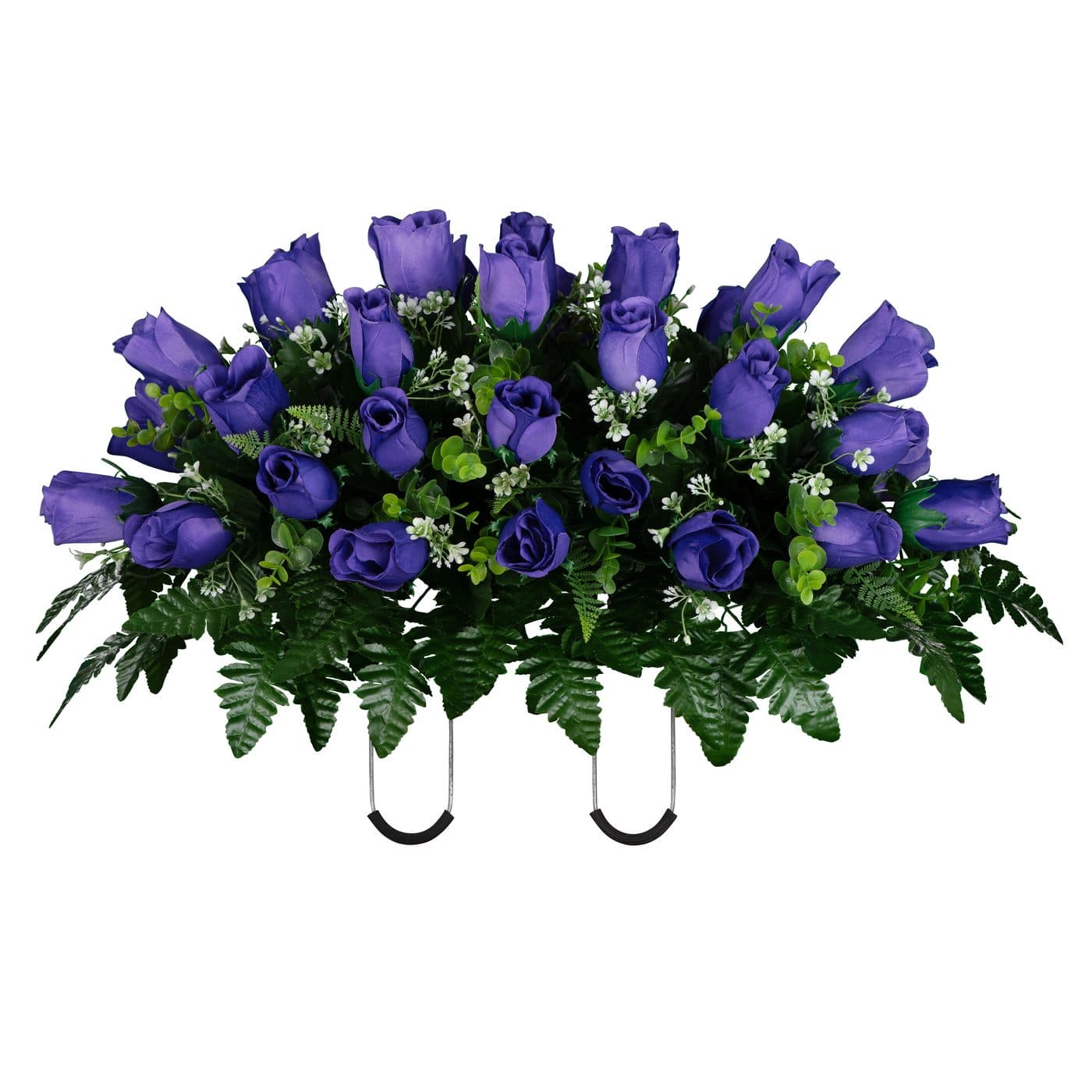 Purple Rose Buds in Georgia Grey granite