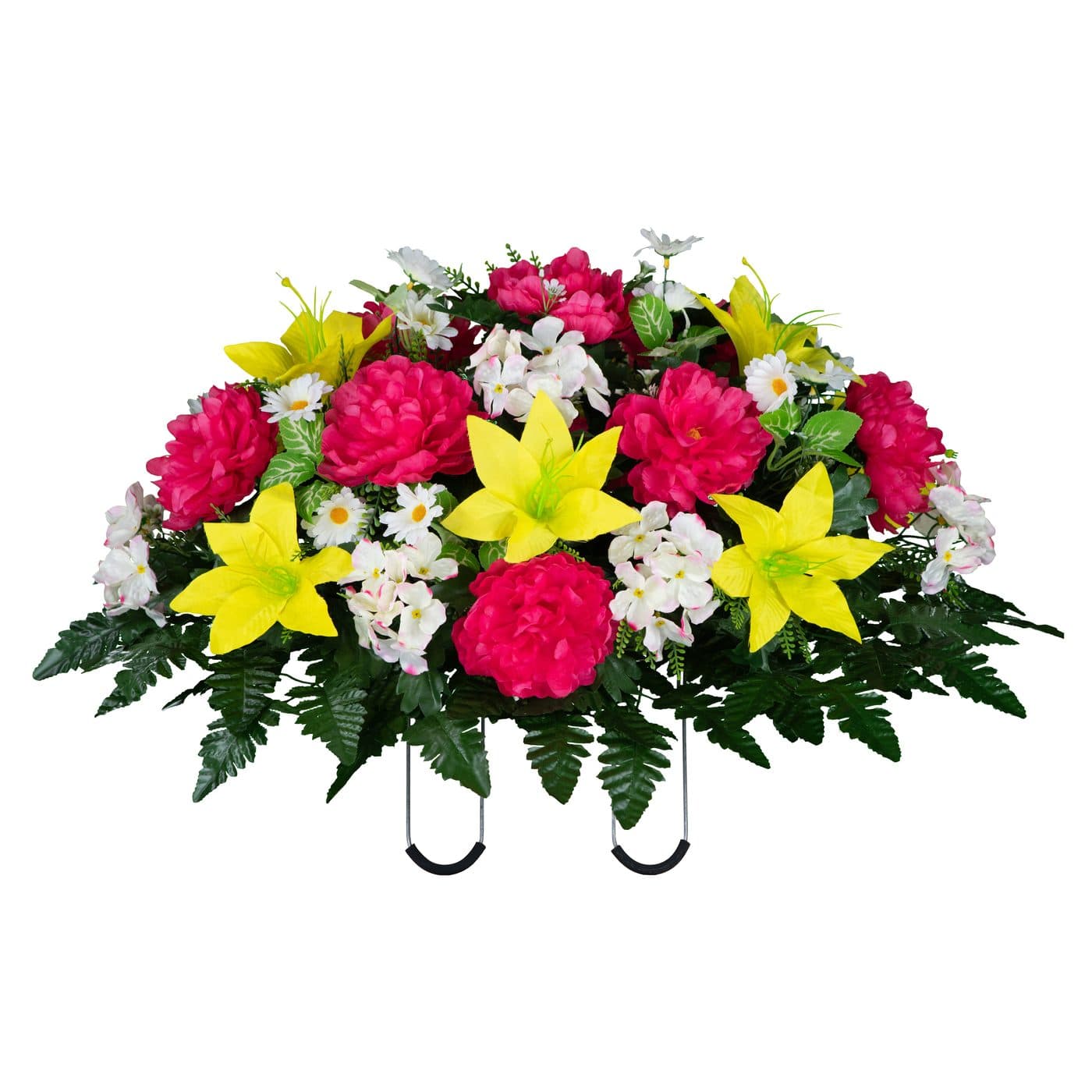 Pink Peony and Yellow Lily - View 1