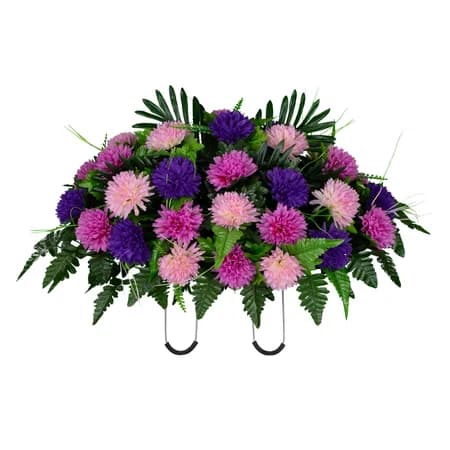 Purple and Pink Mums