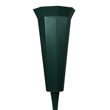4 Inch Green Plastic Vase