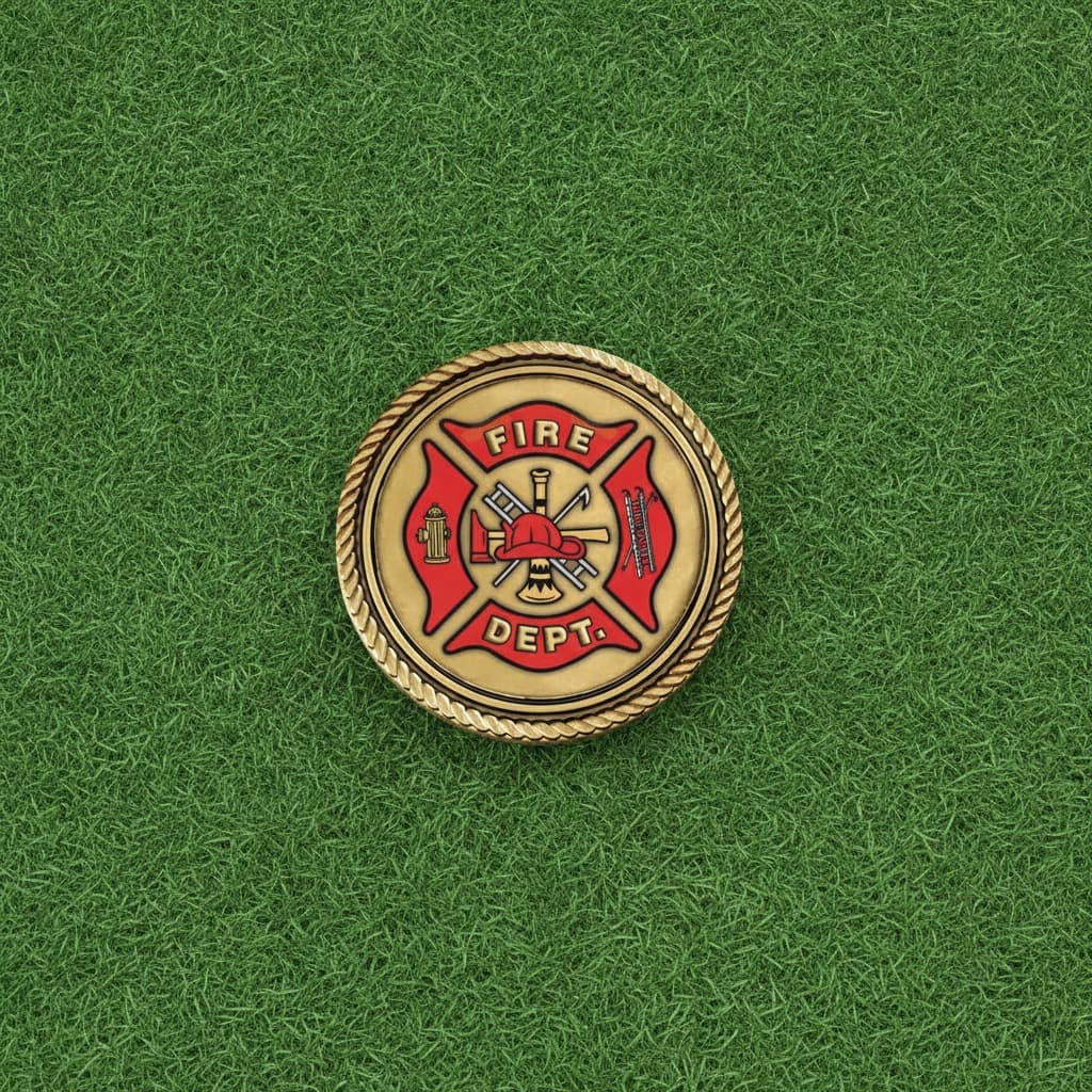 Fire Department; Generic - 3D Bronze Medallion