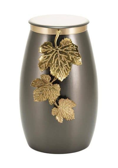 Windsong Leaves Slate/Bronze Urn — Windsong Urn - View 1