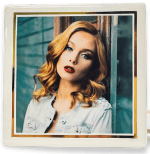 Ceramic Memorial Photo — Square, 4 x 4 inches - View 1