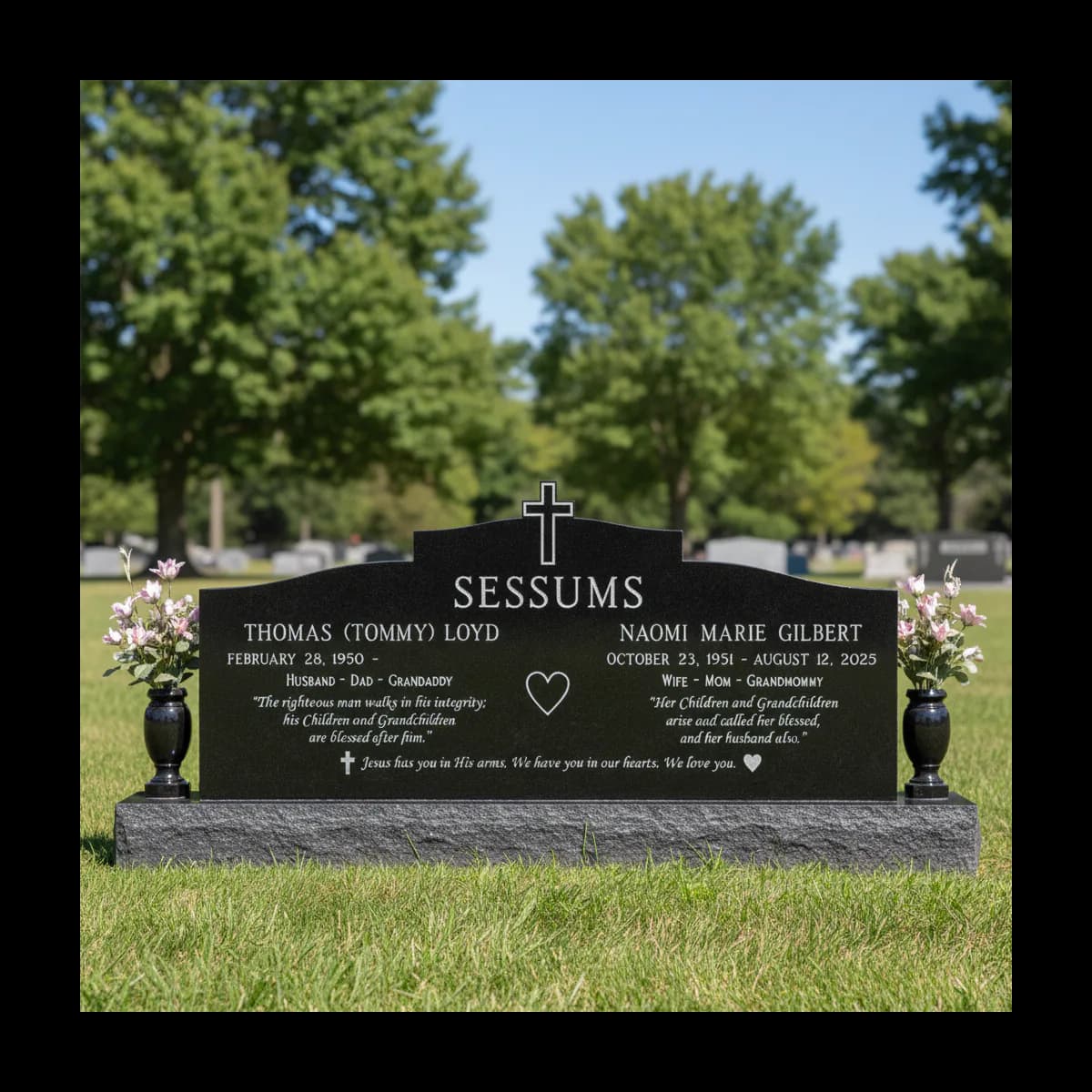 Stepped Serpentine Cross Companion Upright